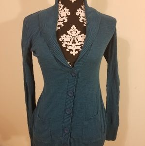 Teal cardigan